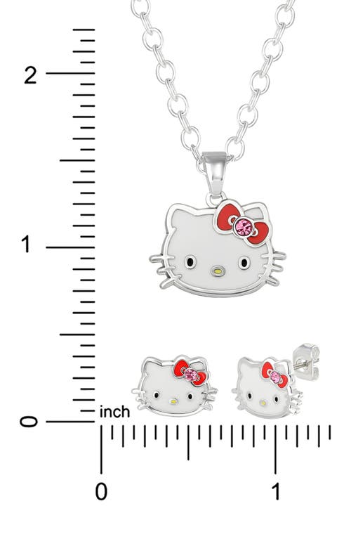 Jacmel Hello Kitty® Pendant Necklace & Stud Earrings Set