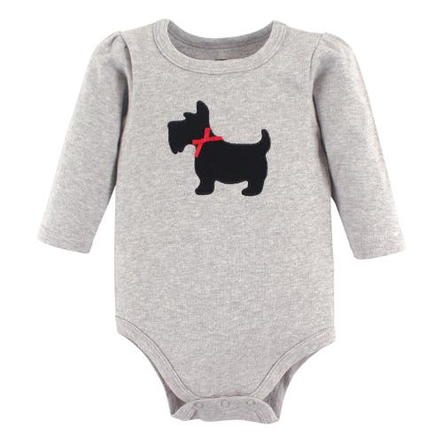 Hudson Baby Infant Breathable Cotton Long-sleeve Bodysuit Bundle 3 Count In Multi