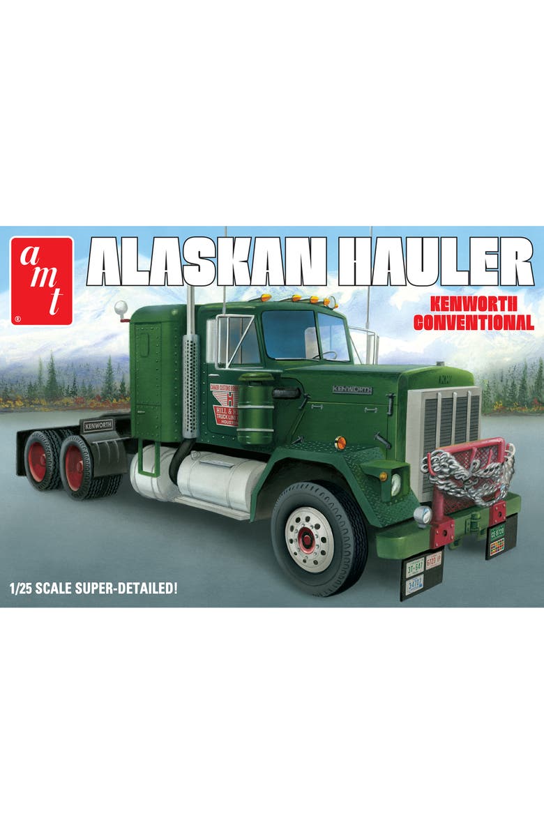 AMT Alaskan Hauler Kenworth Tractor 1 to 25 Scale Model Kit, Alternate, color, Multicolored
