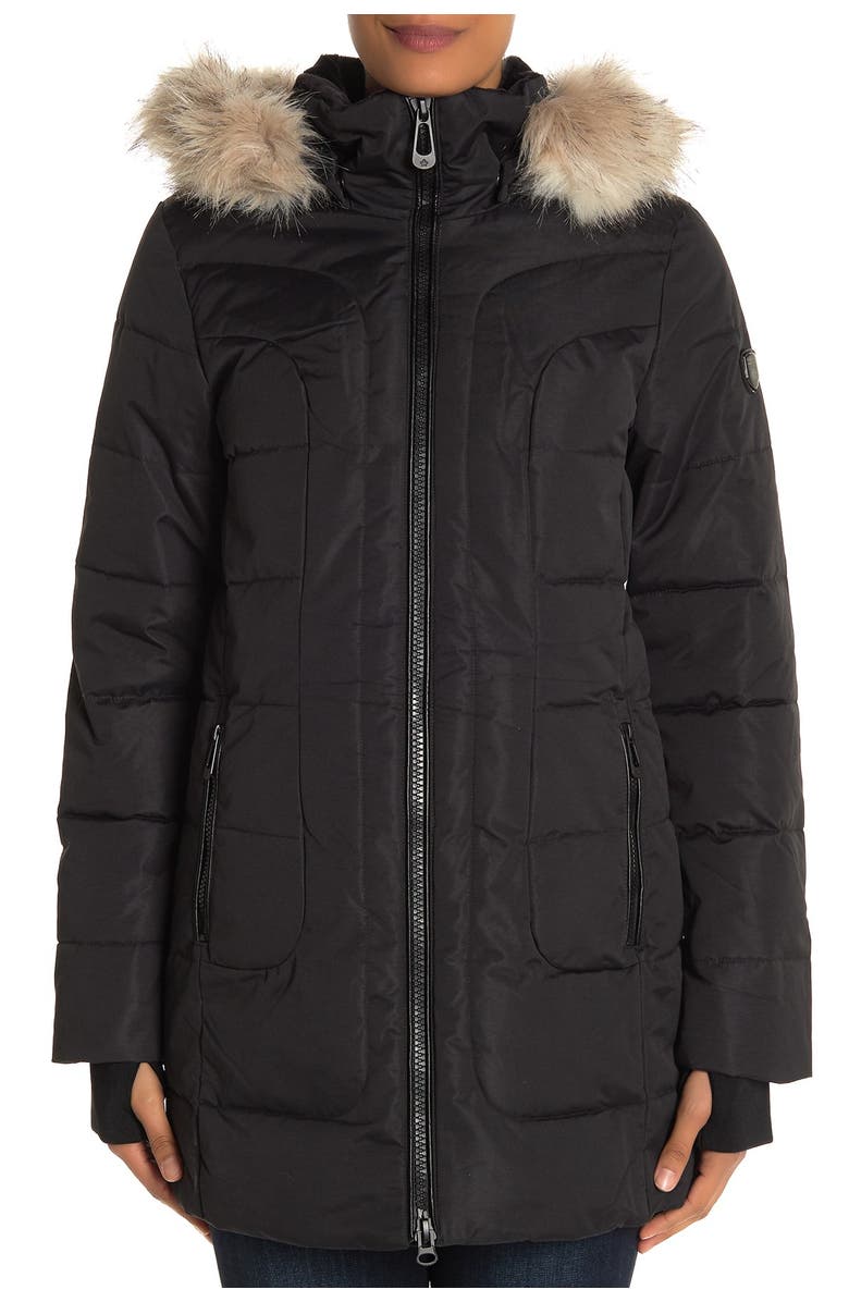 Noize Faux Fur Parka, Alternate, color, 