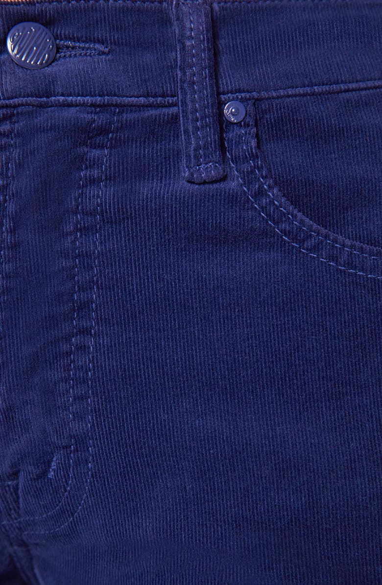 MOTHER The Bookie Flood Bootcut Corduroy Jeans, Alternate, color, Hopscotch- Twilight Blue
