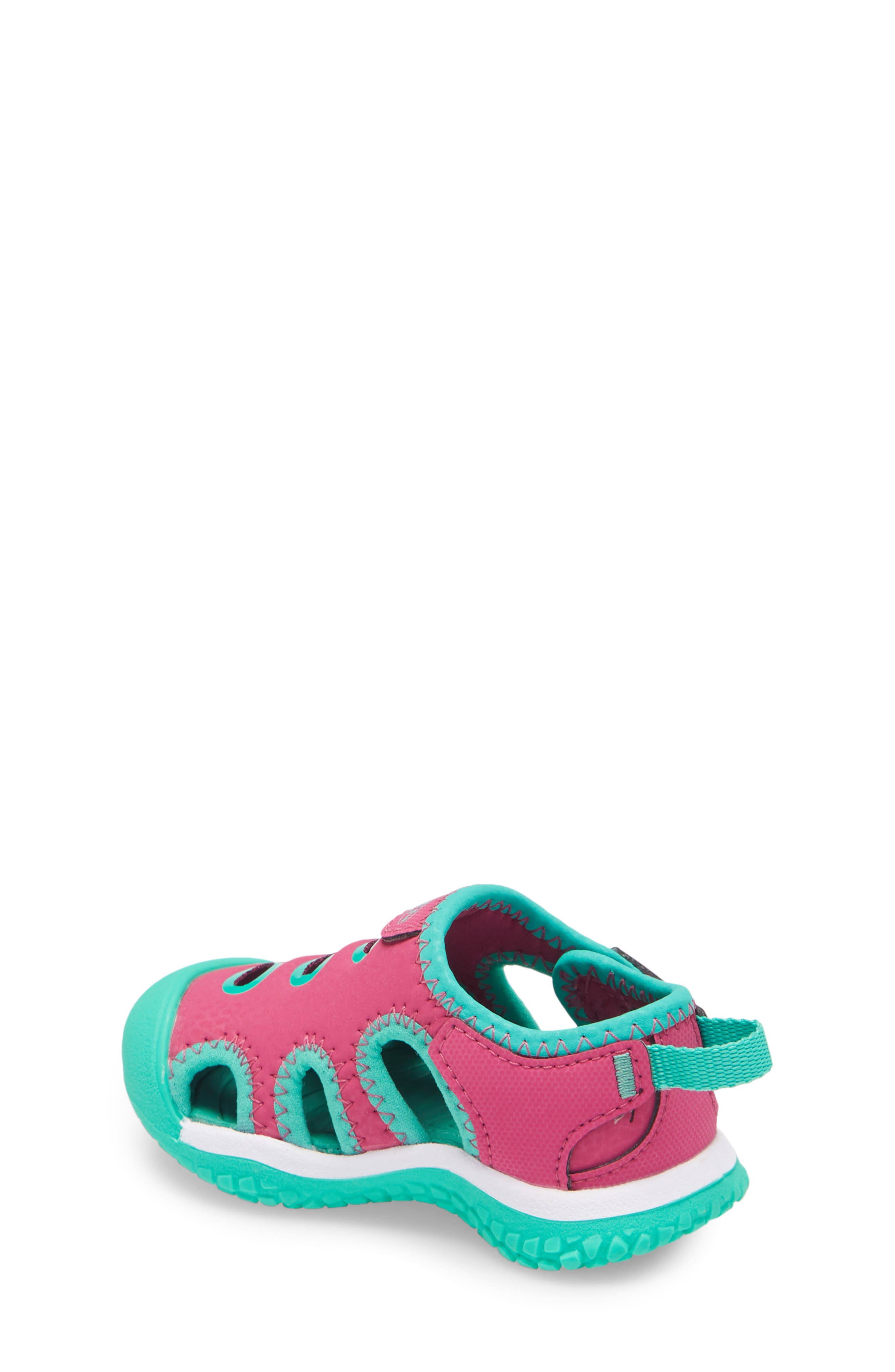 Stingray Sandal, Alternate, color, VERY BERRY/ PEACOCK GREEN