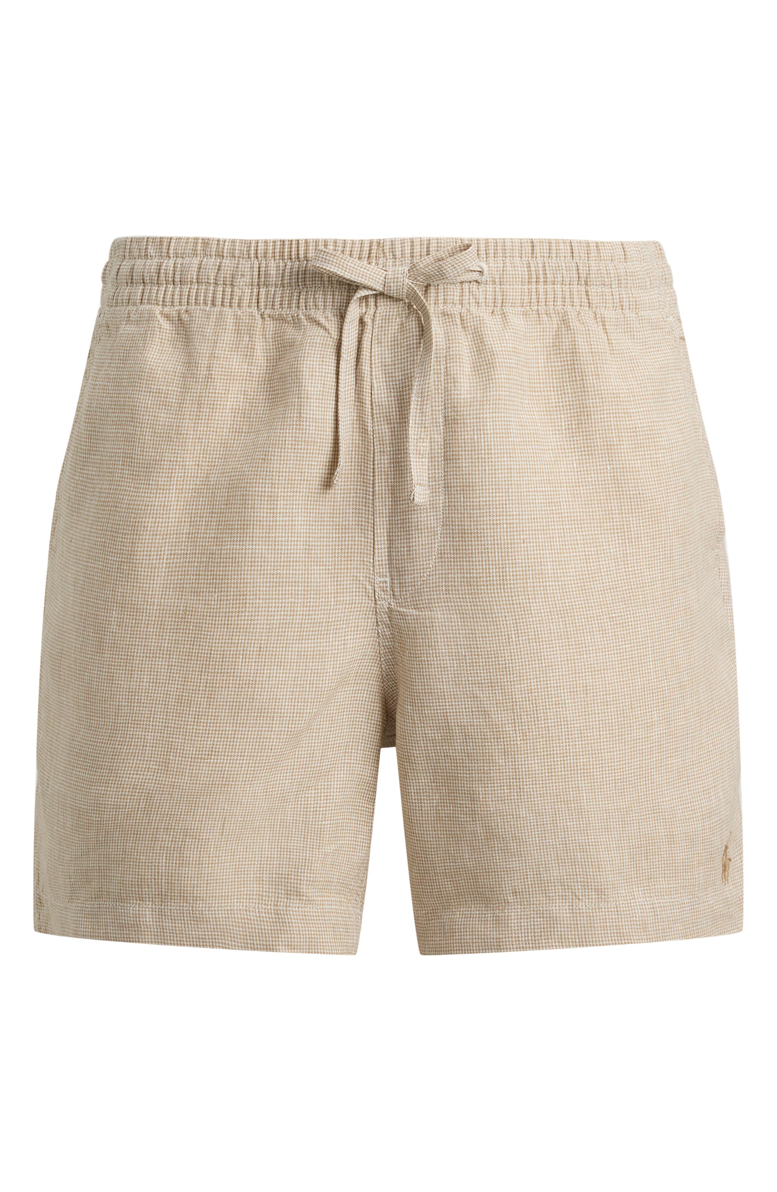 Polo Ralph Lauren Prepster 6-Inch Microcheck Linen Drawstring