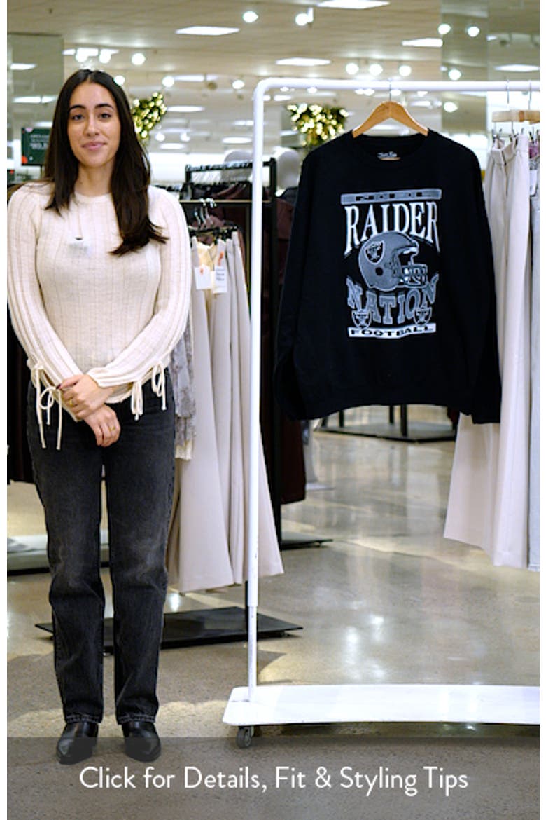 NFL Raiders Helmet Graphic Sweatshirt video