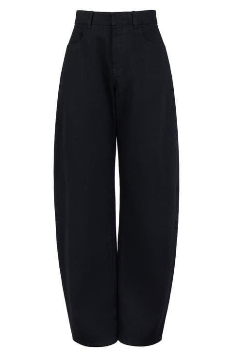 Round Wide Leg Jeans