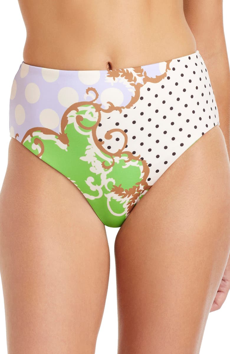 Sanctuary Reversible High Waist Swim Bottoms, Alternate, color,