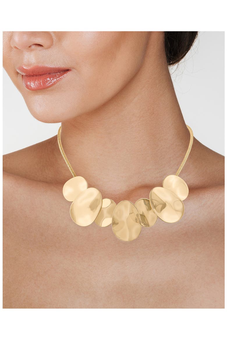 Overlapping Oval Snake Chain Necklace (Nordstrom Exclusive), Alternate, color, GOLD
