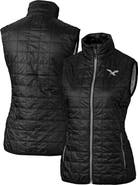 Cutter & Buck Women's Cutter & Buck Black Philadelphia Eagles Gridiron Classics Logo Rainier PrimaLoft Eco Insulated Full-Zip Puffer Vest