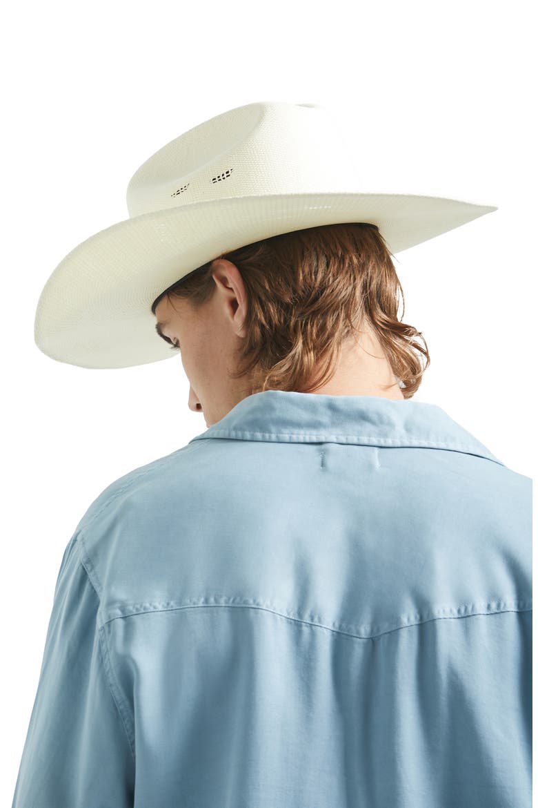 Laredo Straw Cowboy Hat, Alternate, color, BONE