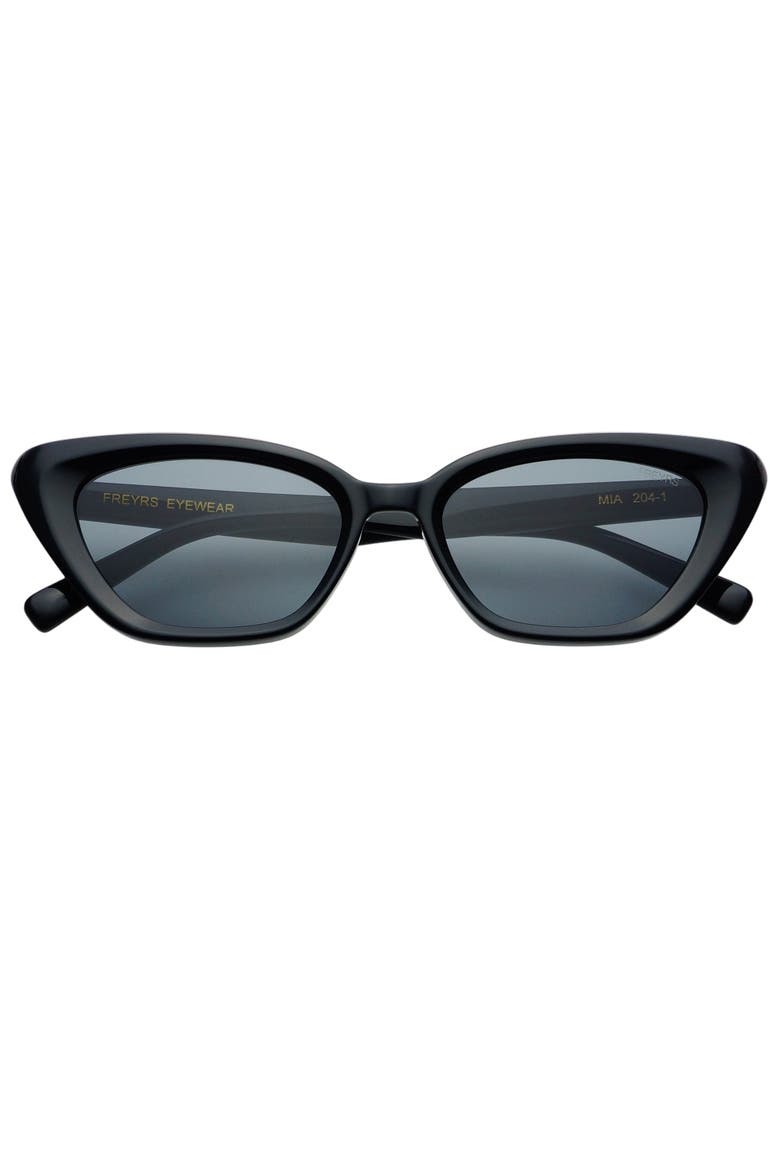 Mia Cat Eye Sunglasses, Main, color, Black