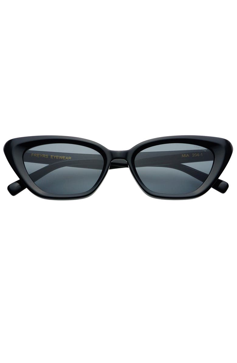 FREYRS Eyewear Mia Cat Eye Sunglasses, Main, color, Black