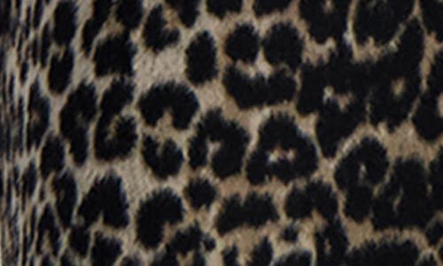Karl Lagerfeld Paris Longline Wool Blend Coat In Animal Print