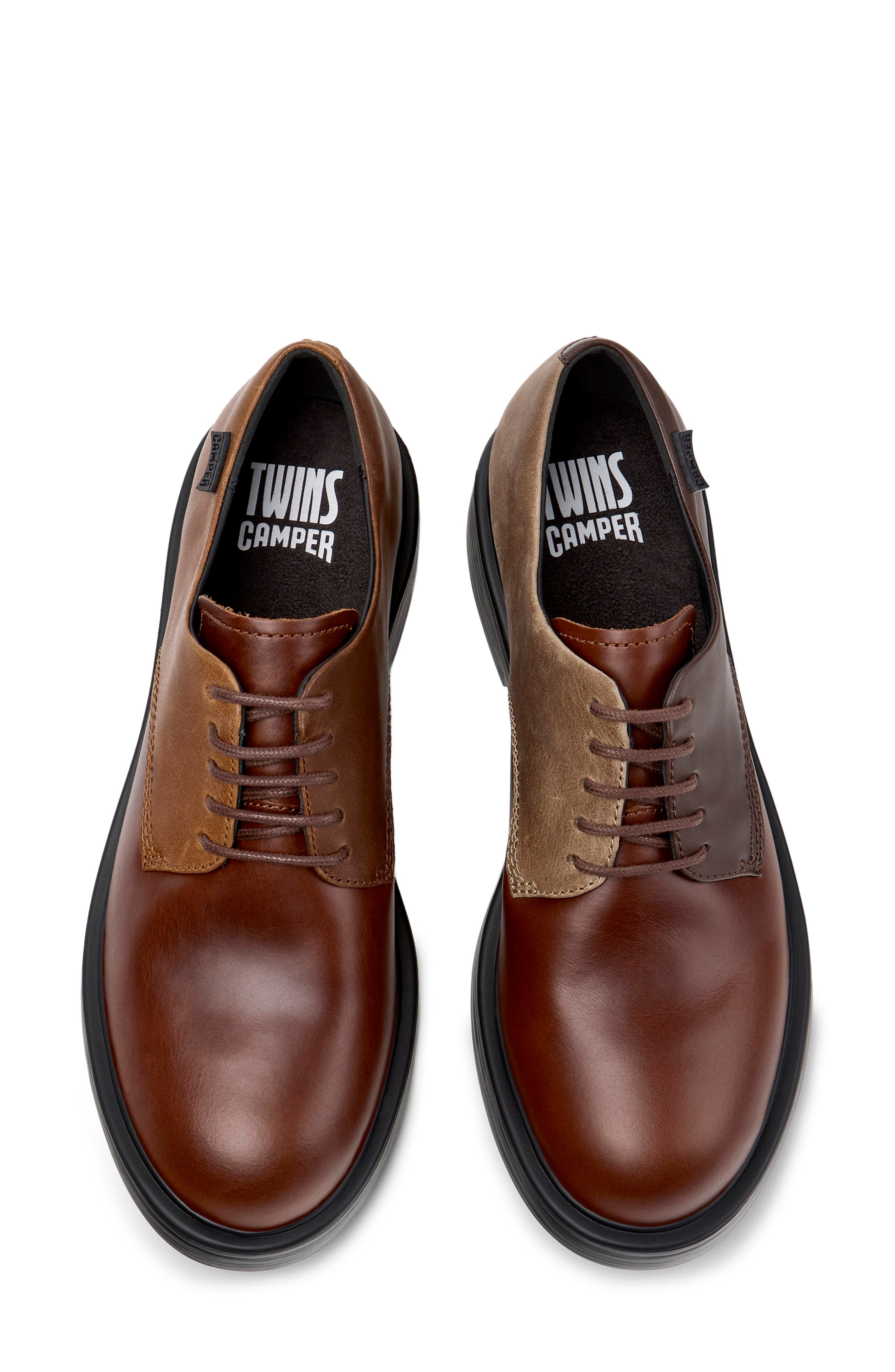 Dean TWINS Leather Derby, Alternate, color, MEDIUM BROWN