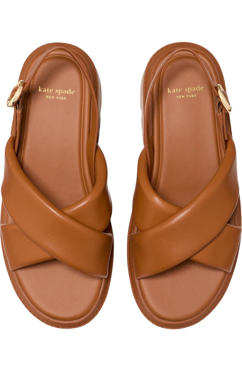Kate Spade New York slingback platform sandal, Alternate, color, Saddle