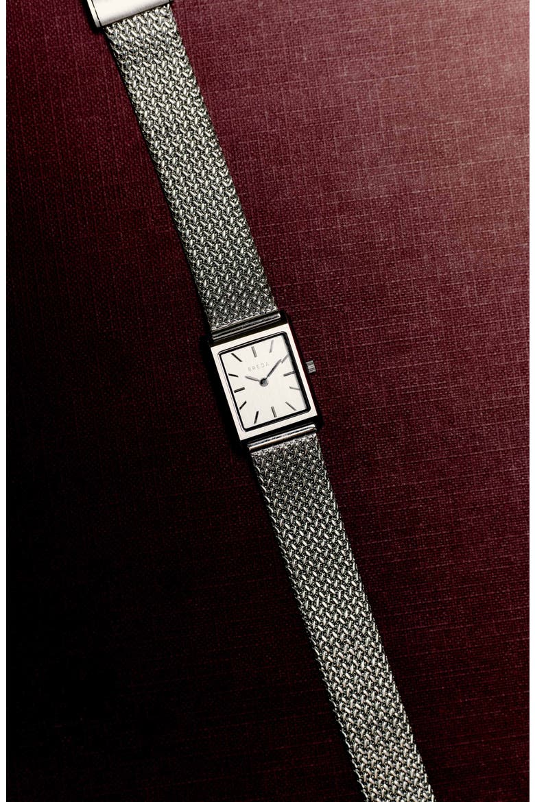 Virgil Tethered Mesh Strap Watch, 20mm, Alternate, color, STAINLESS STEEL