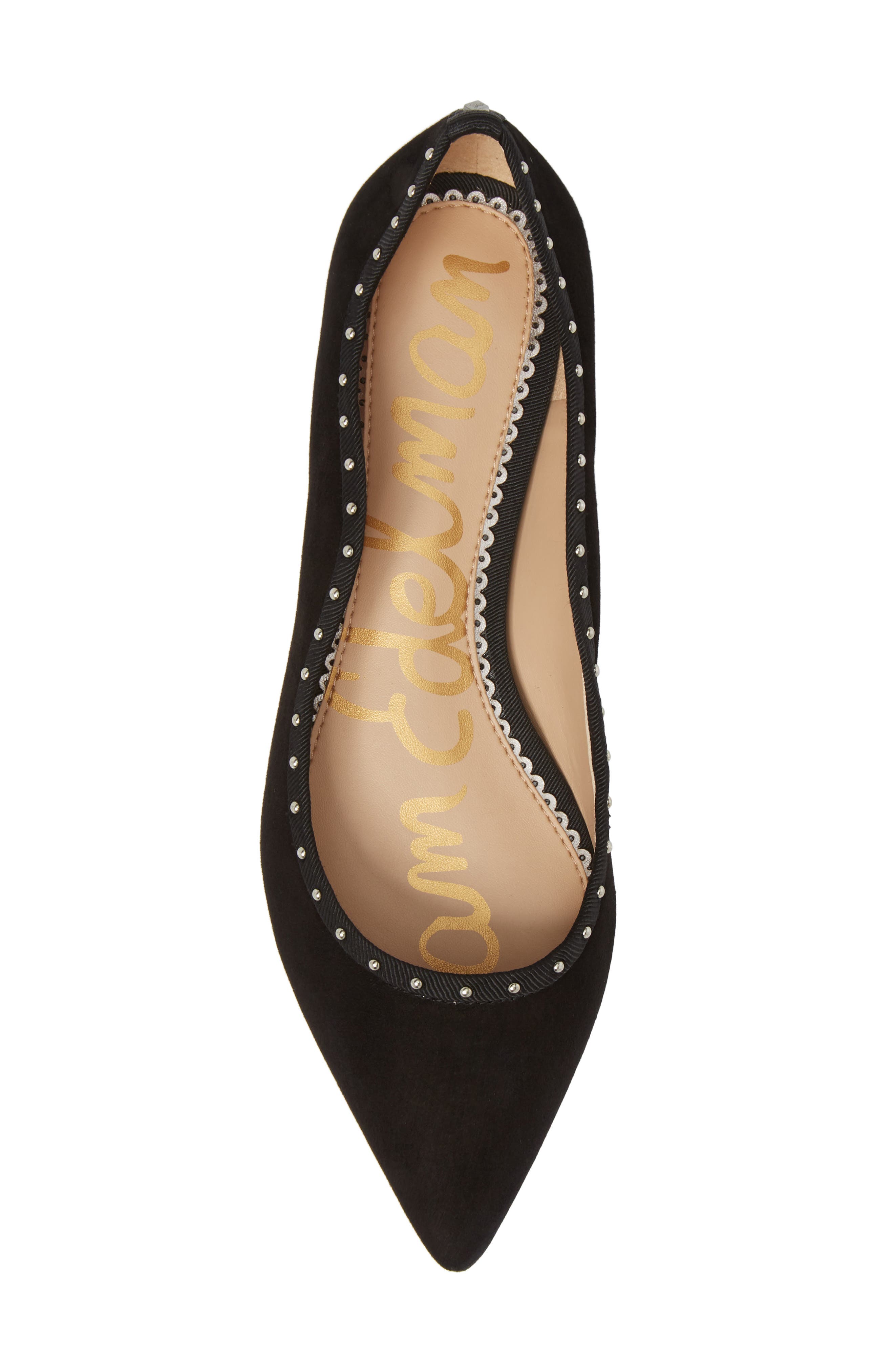 Rivera Flat, Alternate, color, BLACK SUEDE