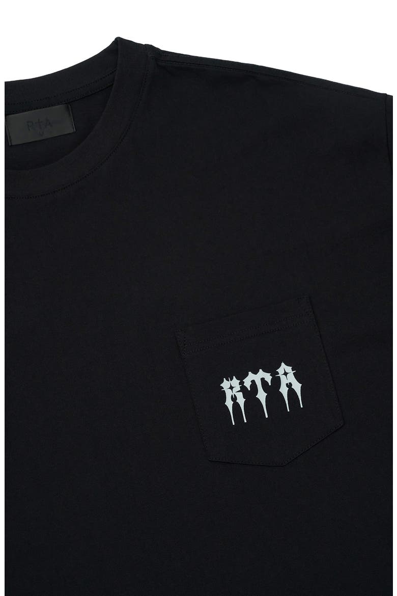 Bastien Graphic Pocket T-Shirt, Alternate, color, BLACK SPIKED R