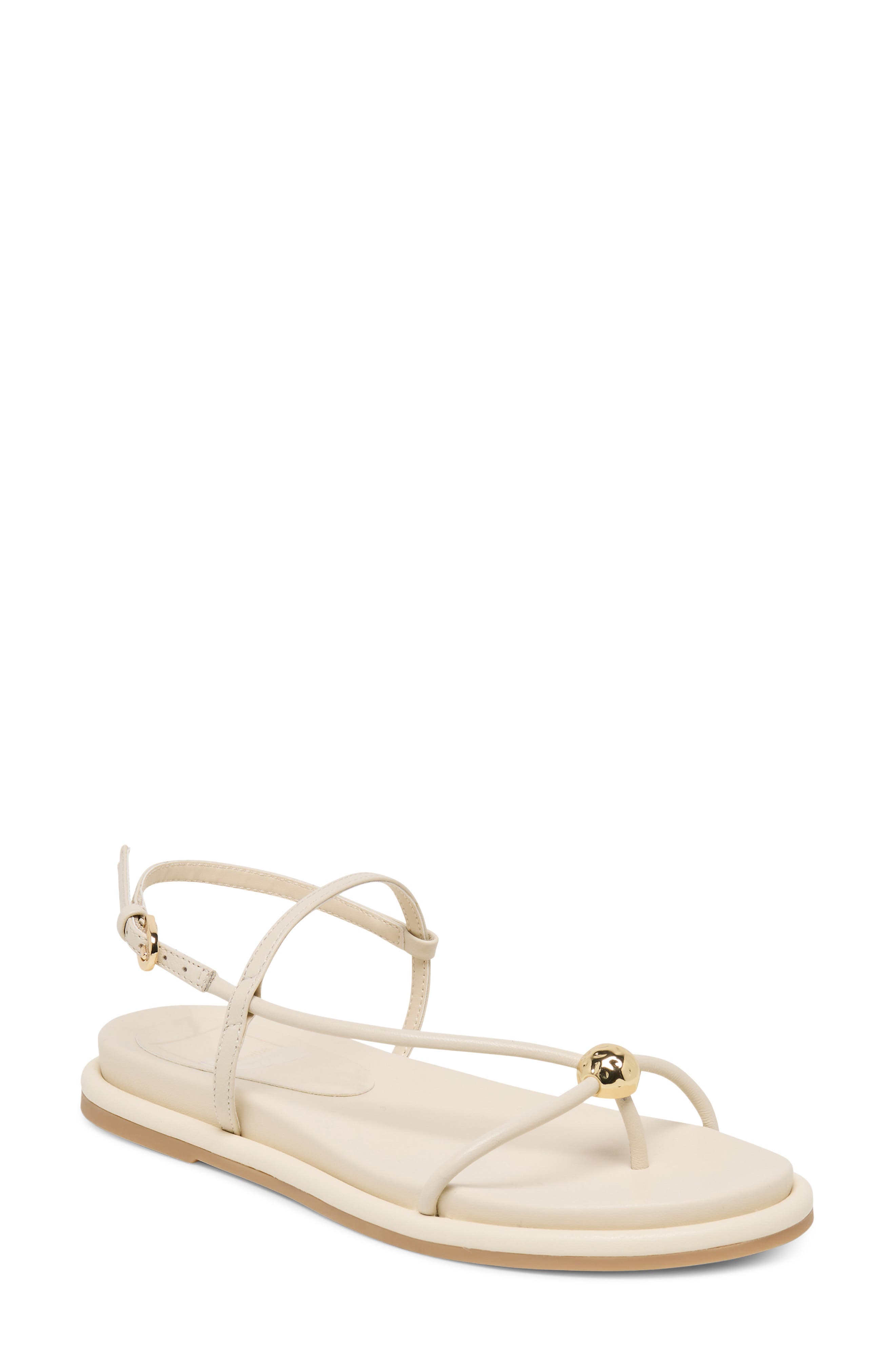 Deane Strappy Sandal, Main, color, IVORY LEATHER