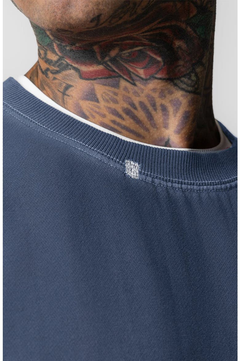 Tech Essential Distressed Crewneck, Alternate, color, Faded Navy