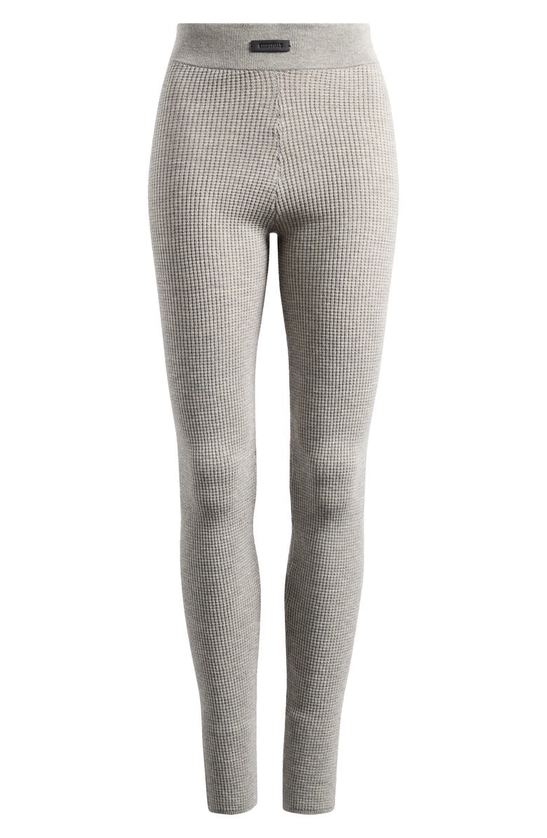Fear of God Essentials Waffle Knit Leggings, Alternate, color, 