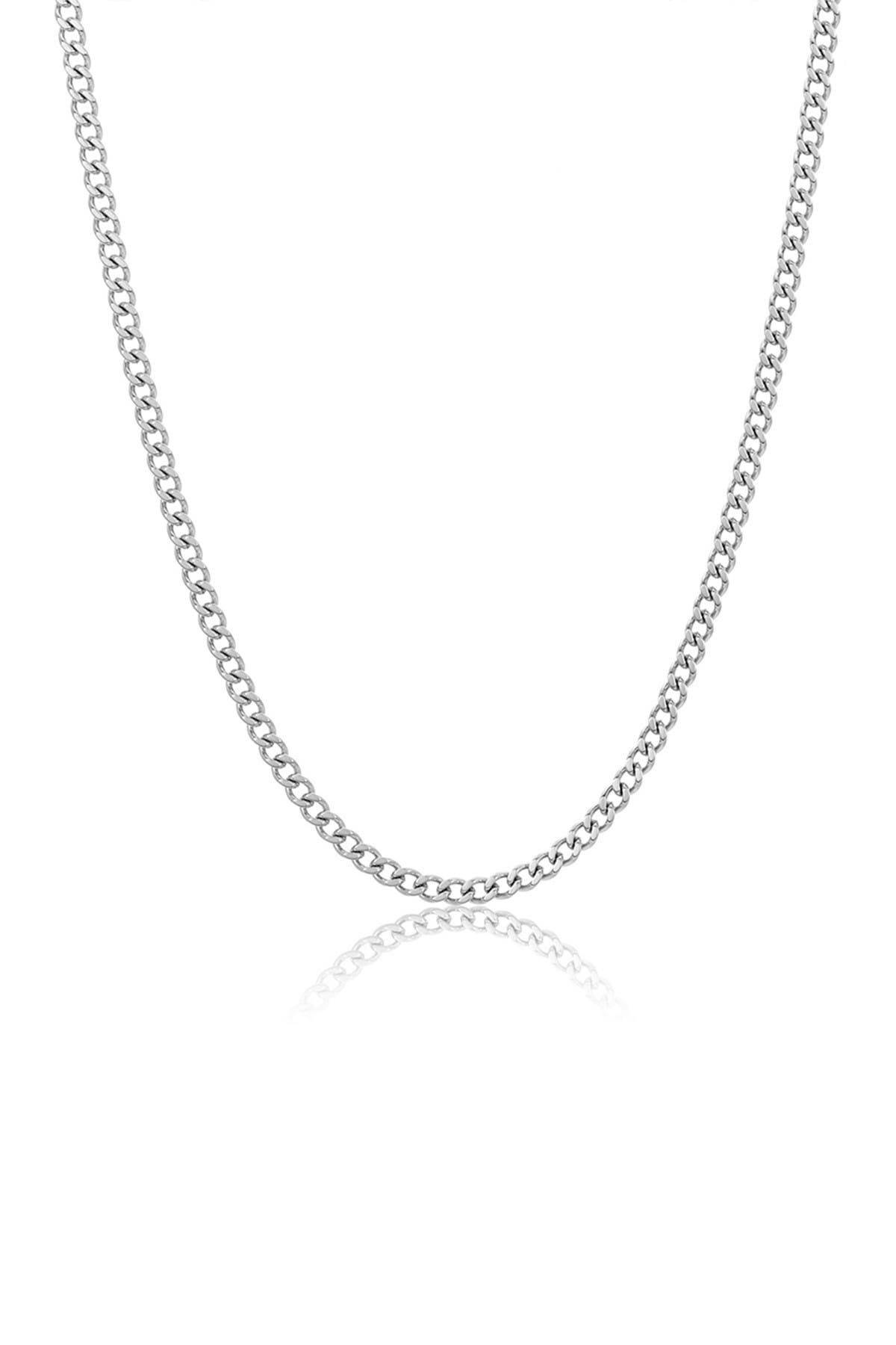 Adornia Men's Water Resistant Cuban Chain Link Necklace
