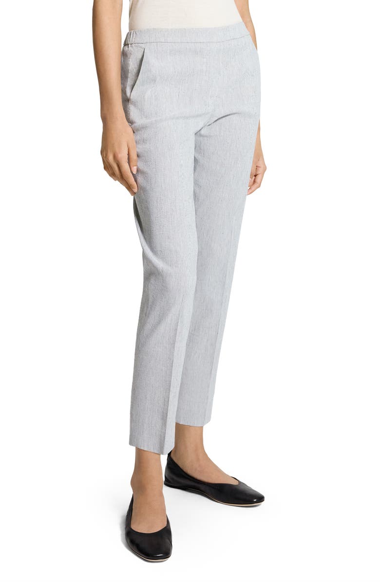 Theory Treeca Pull-On Pants, Alternate, color, Black Multi