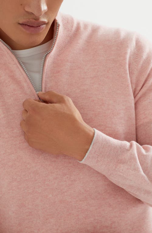 Brunello Cucinelli Cashmere Sweater In Salmon