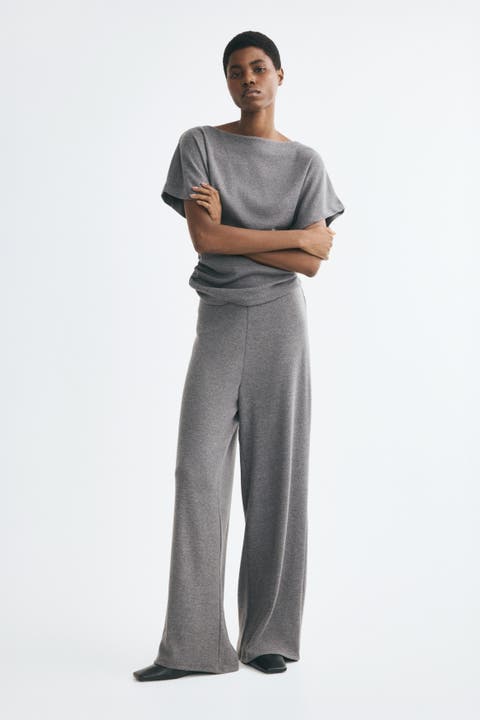 Straight-leg Knit Pants