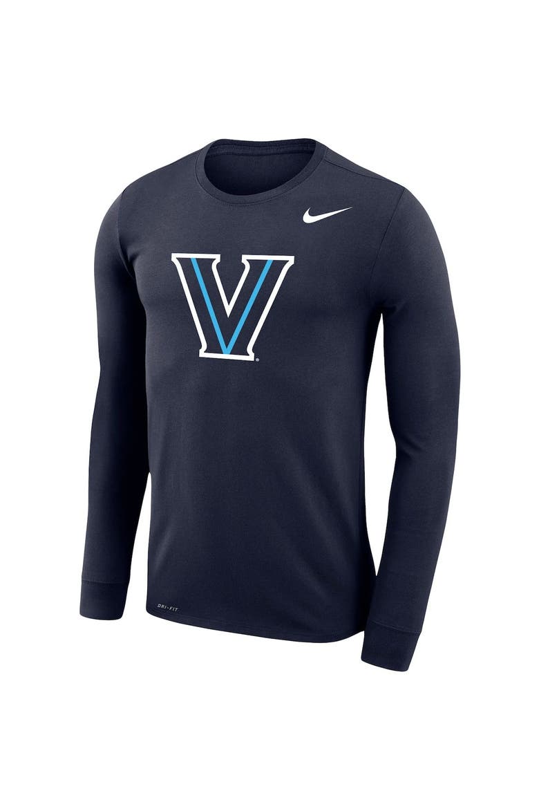 Men's Nike Navy Villanova Wildcats Legend Wordmark Performance Long Sleeve T-Shirt, Alternate, color, Navy