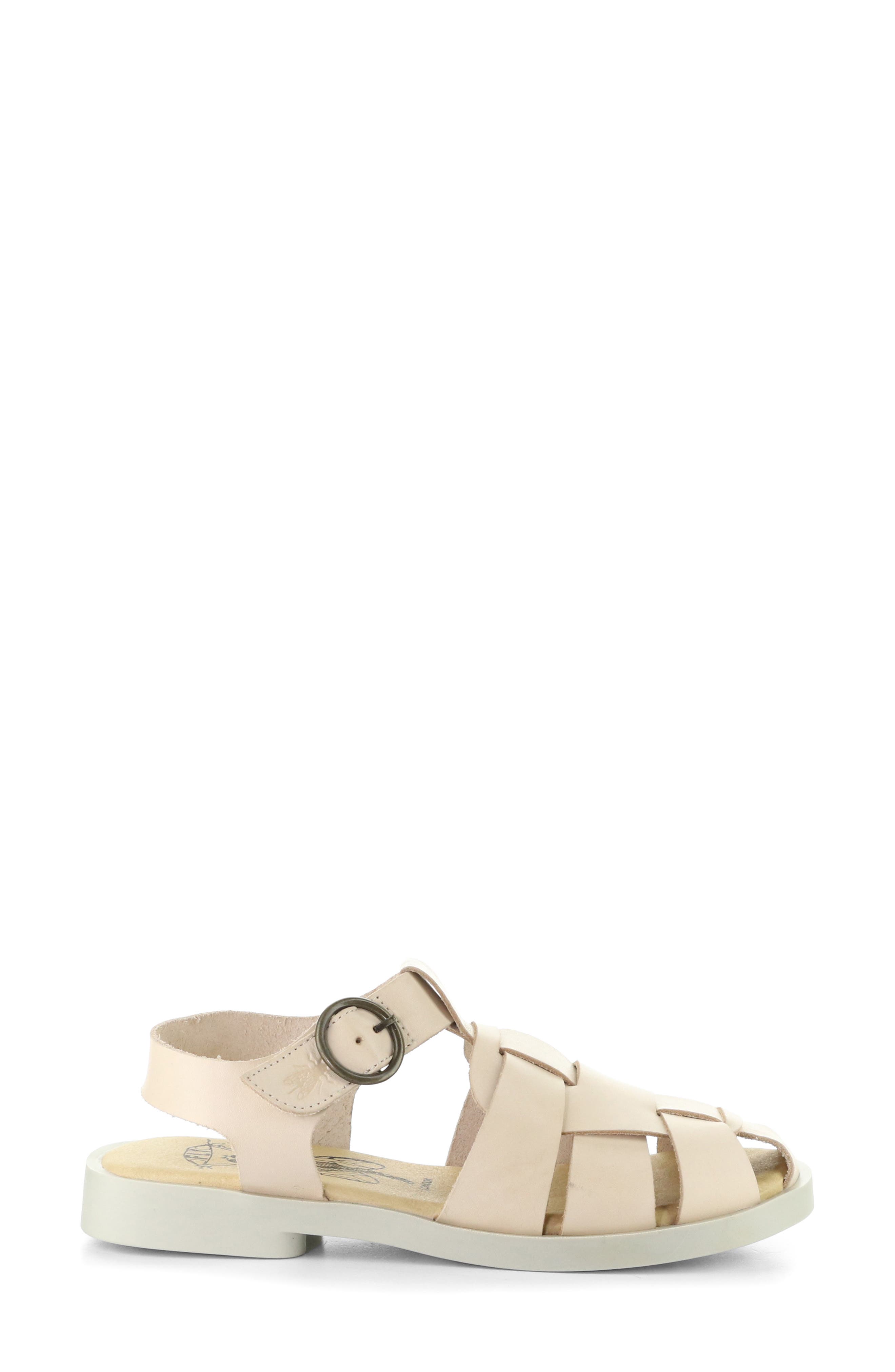 Fly London Ared Ankle Strap Platform Fisherman Sandal, Alternate, color, 003 Natural