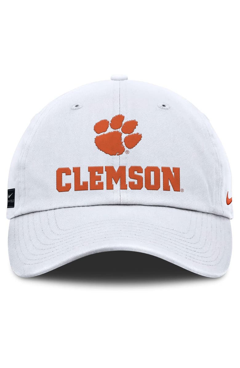 Nike Men's Nike White Clemson Tigers 2025 Sideline Club Adjustable Hat, Alternate, color, 