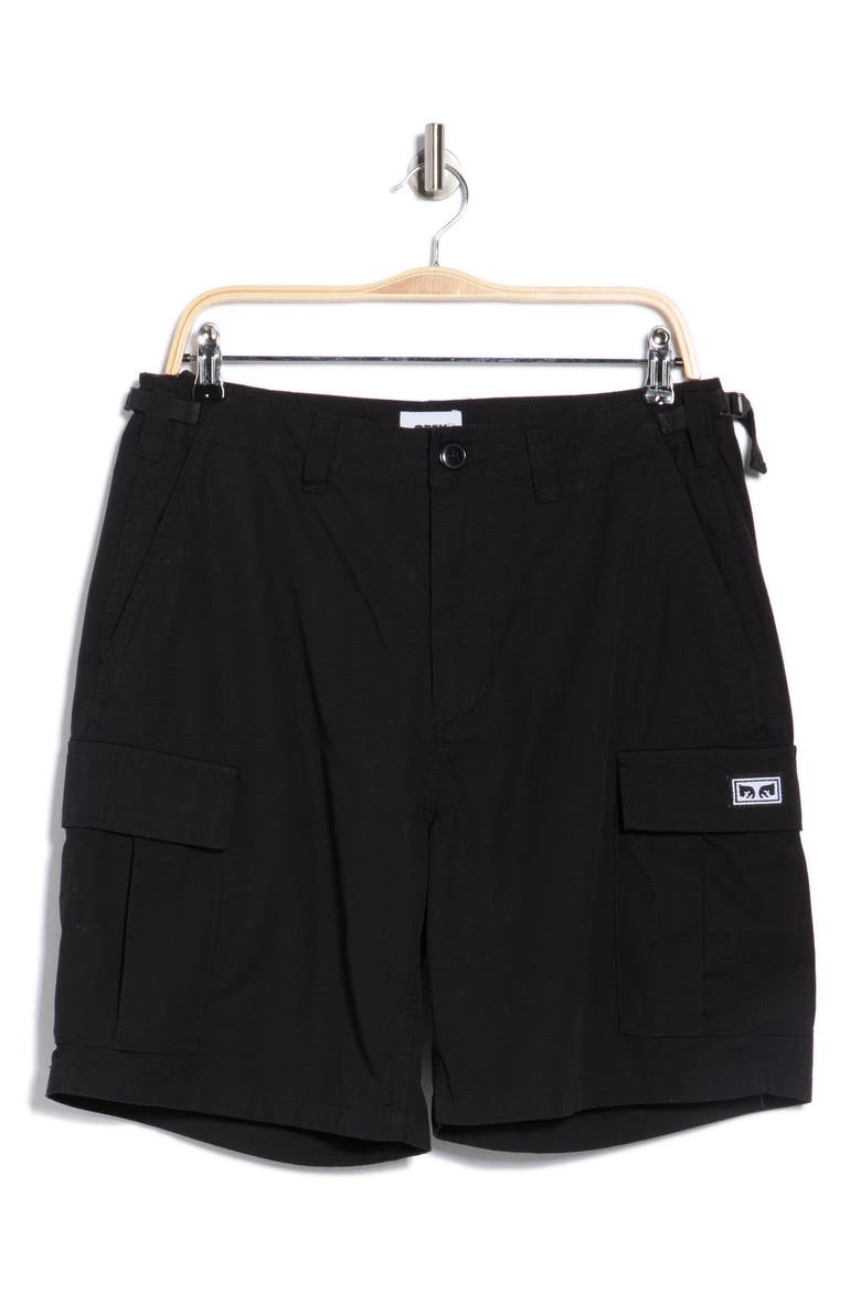Classic Cargo Shorts, Alternate, color, BLACK