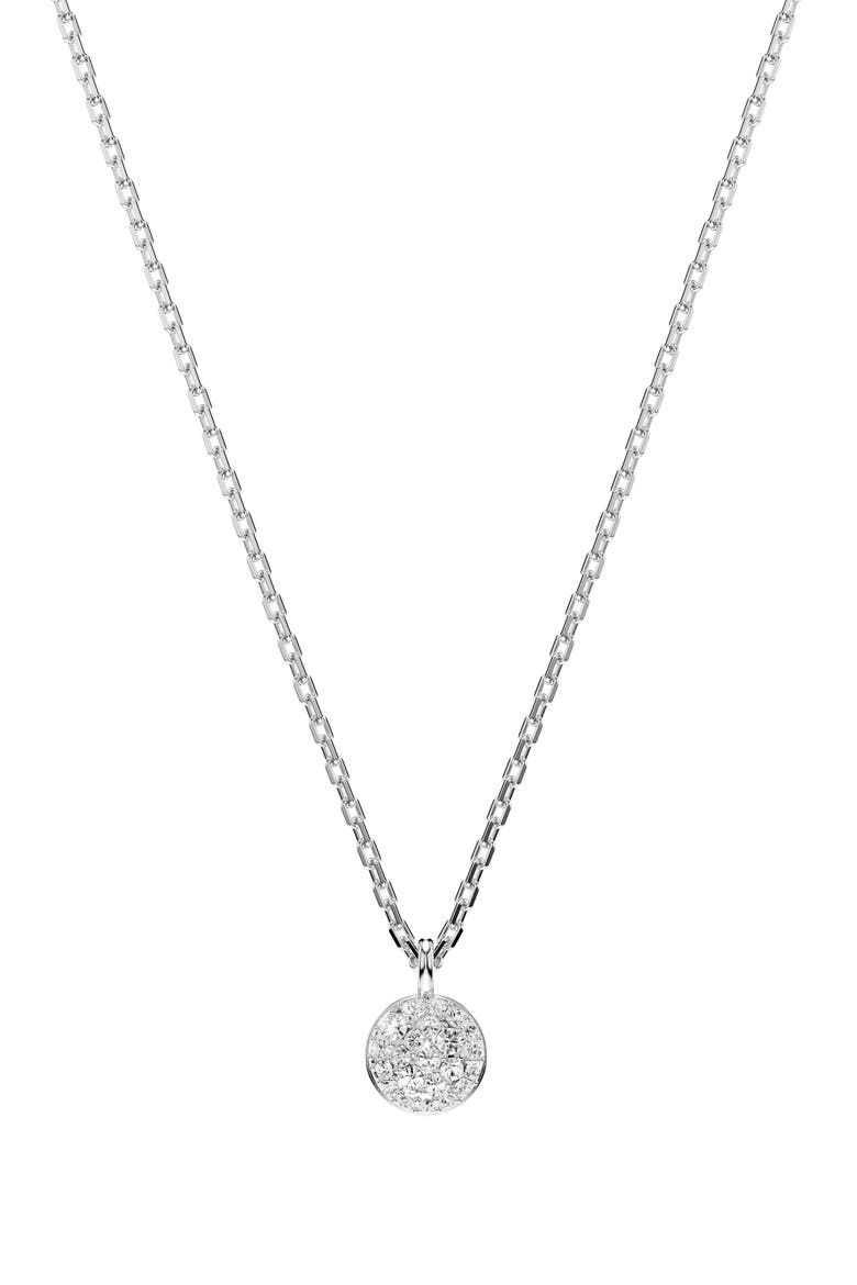 Sublima Crystal Pendant Layered Necklace, Alternate, color, CRYSTAL/ SILVER