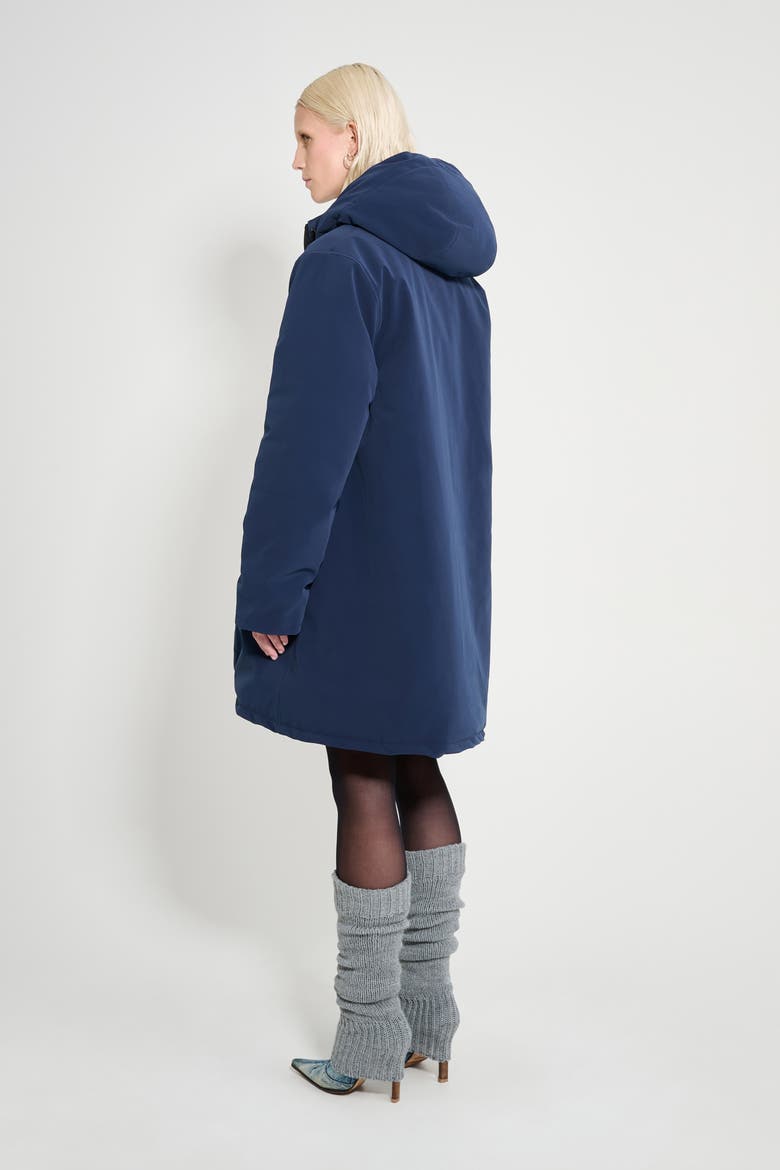 Mosebacke Matte Winter Coat, Alternate, color, Navy