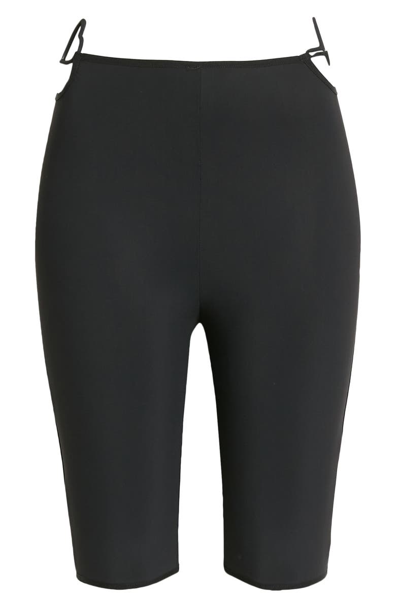 Nensi Dojaka Heart Hip Detail Biker Shorts, Alternate, color, 