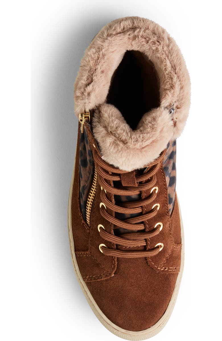 Cougar Dublin High Top Sneaker with Faux Fur Cuff, Alternate, color,