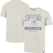 '47 Men's '47 Natural Denver Broncos Head On Scrum Slub T-Shirt