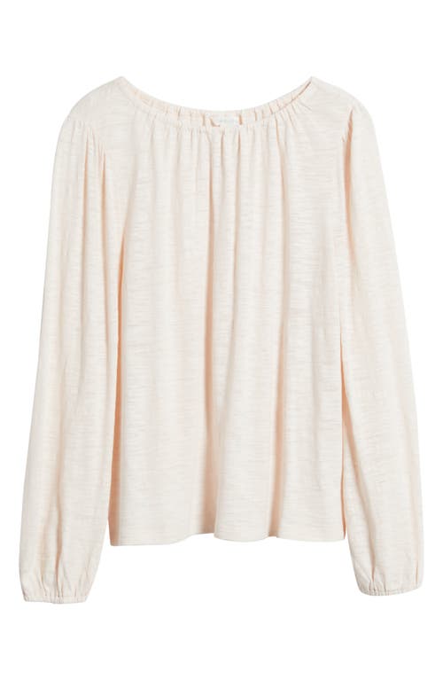 Caslonr Caslon(r) Gathered Neck Top In Pink Peony Bud