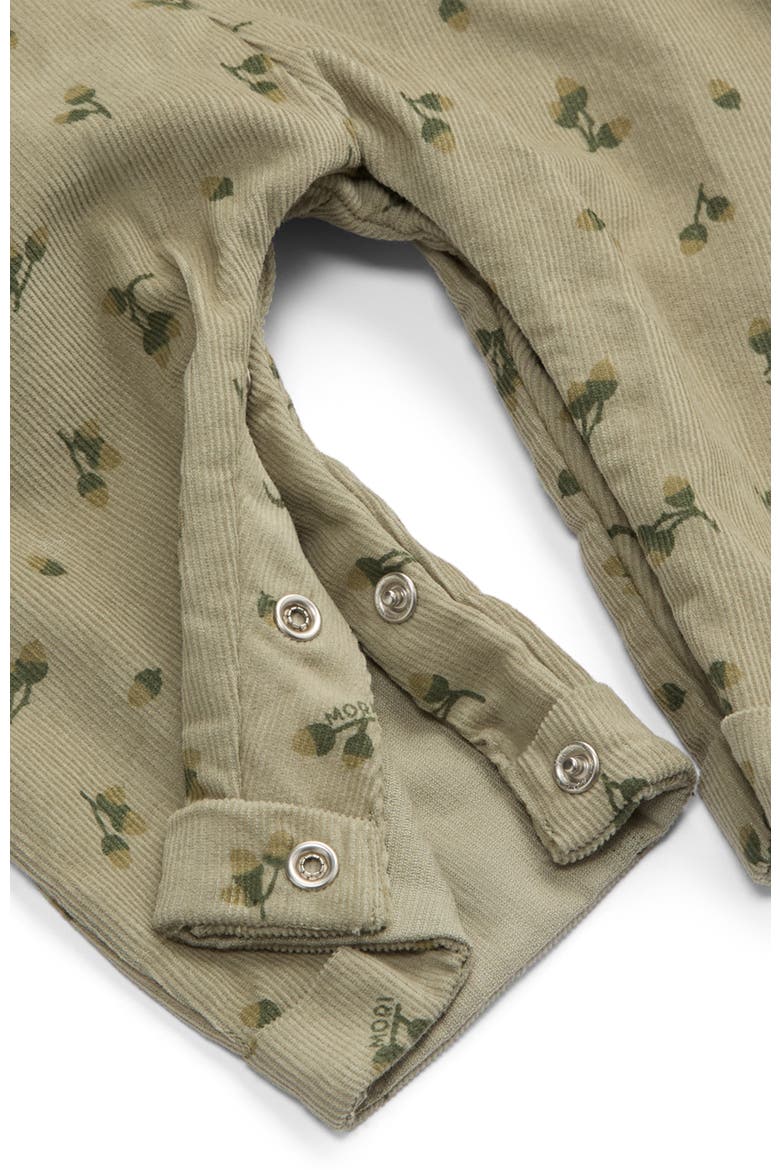 Frilled Corduroy Dungarees, Alternate, color, Tea