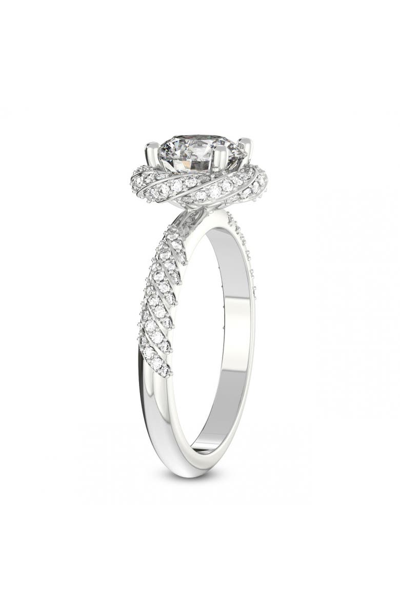 Bliss Diamond Certified 1.20Ct Diamond Engagement Ring Gold Lab Grown Twist Vine Band, Alternate, color, 