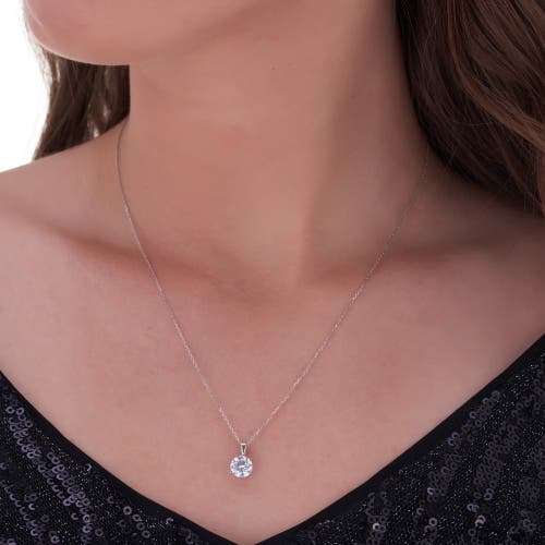 Bliss Diamond 2 Ct Solitaire Lab Grown Diamond Pendant Available In 14k White Gold