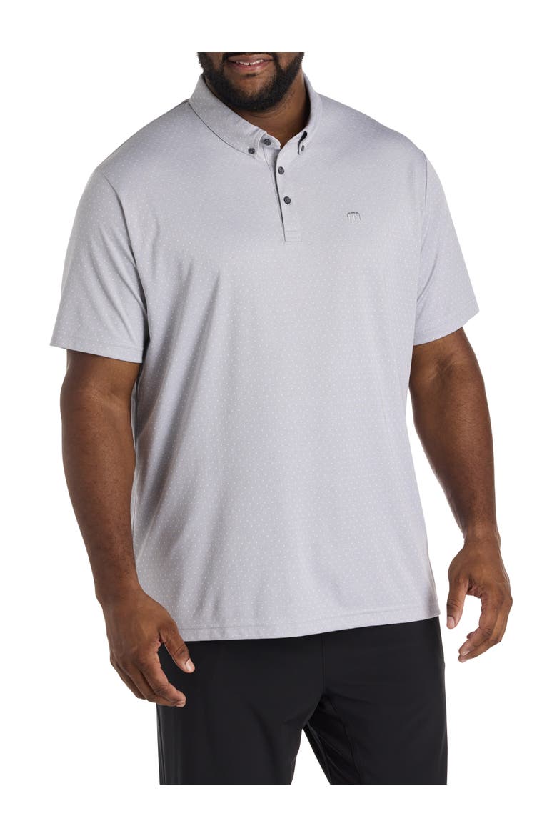 Big & Tall Handsome Town Polo Shirt, Main, color, HEATHER LIGHT GREY