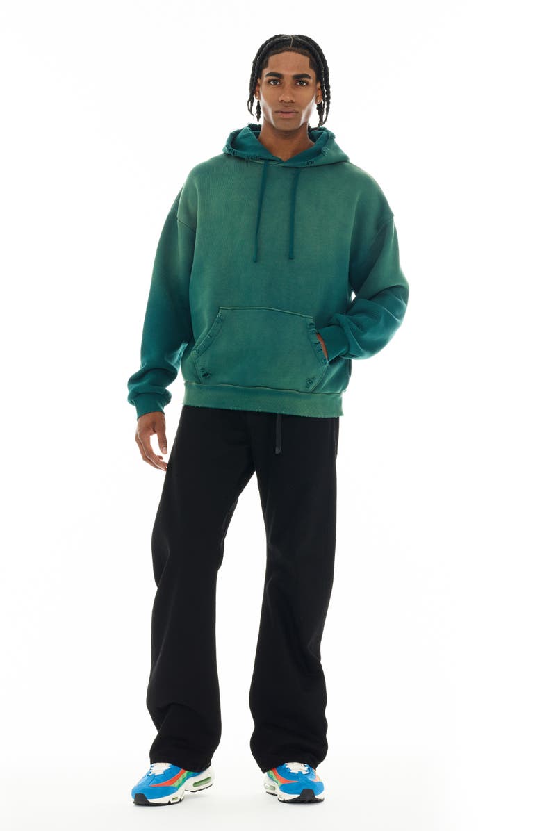 Cult of Individuality Core Distressed French Terry Pullover Hoodie, Alternate, color, 