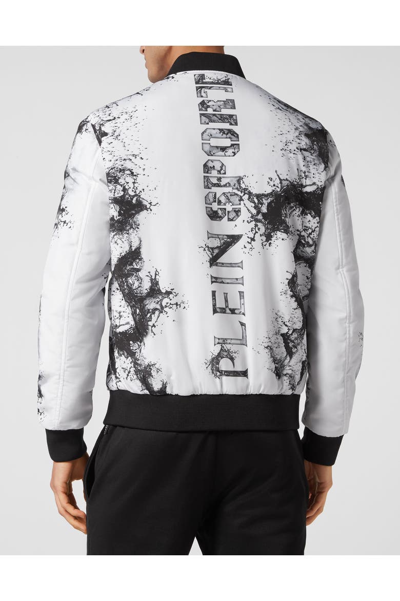 Nylon Bomber Splash Extreme Men, Alternate, color, white/black
