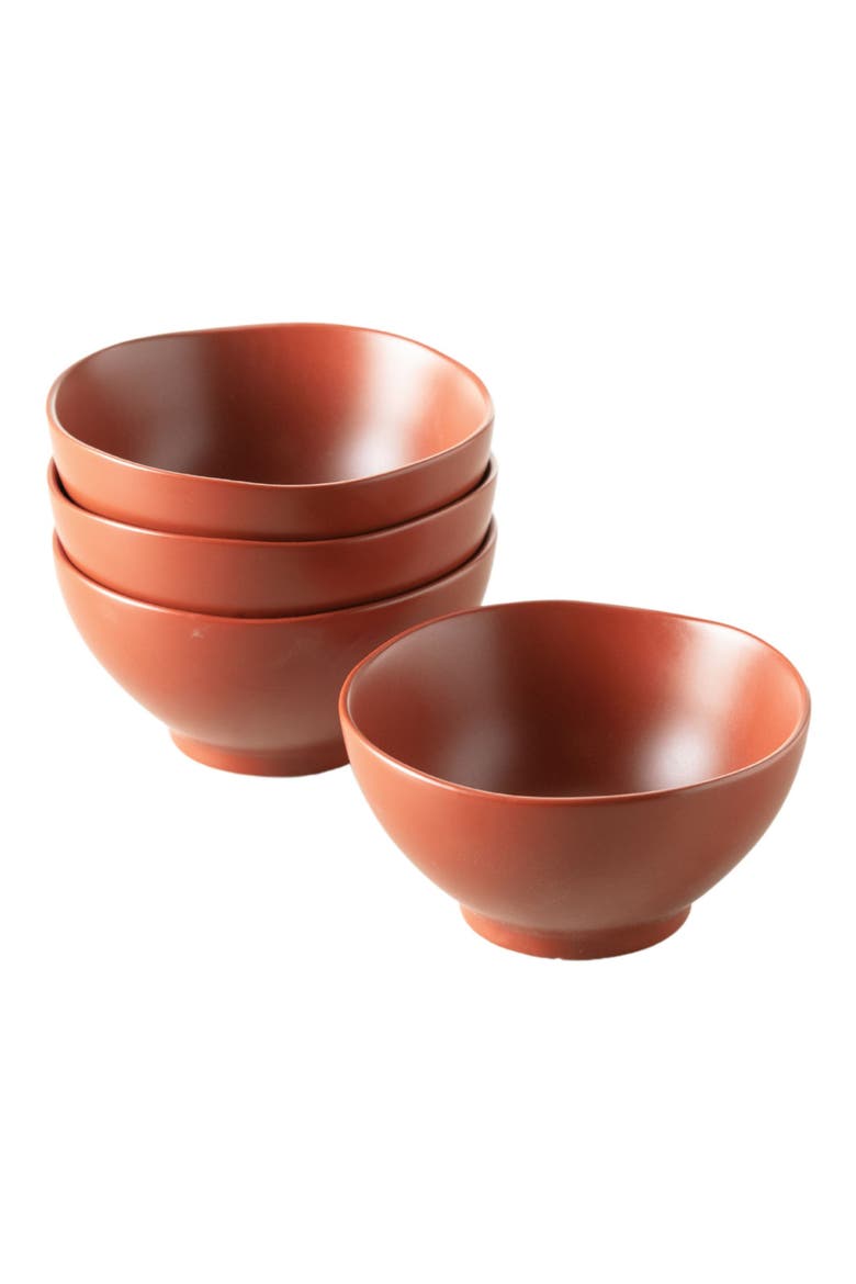 Heirloom Set of 4 Rice Bowls, Alternate, color, TERRACOTTA