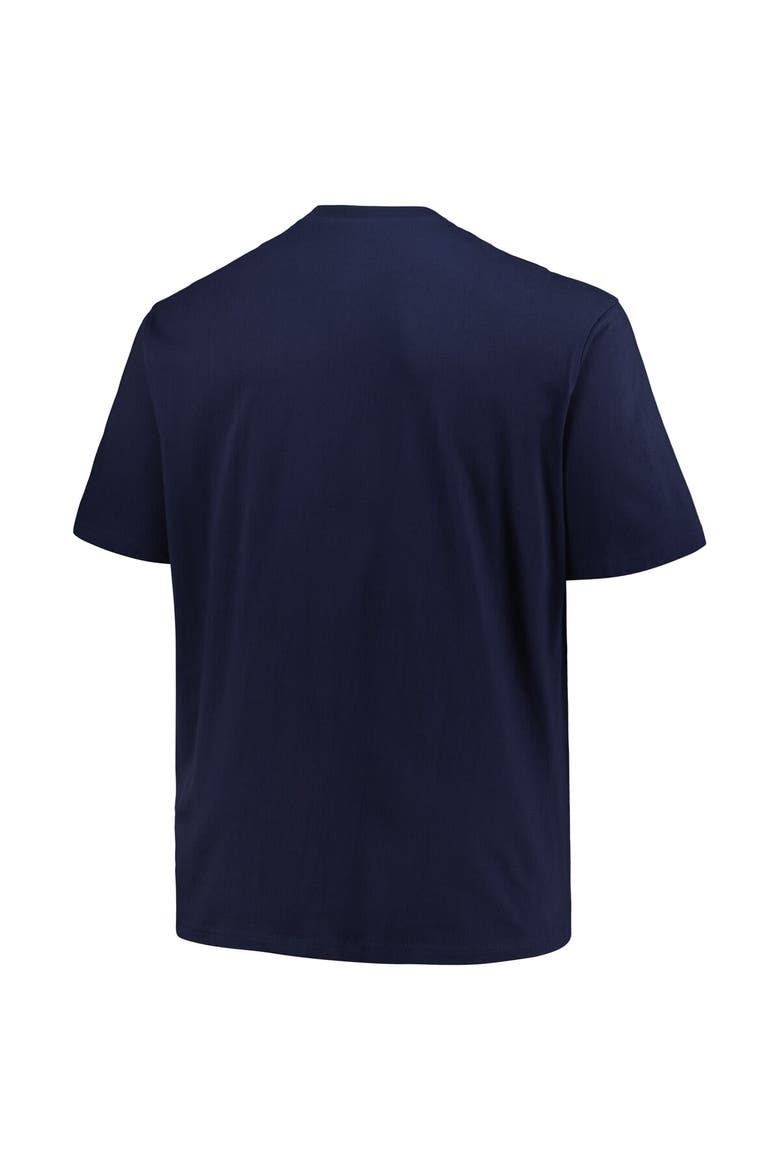 Men's Profile Navy Milwaukee Brewers Big & Tall Heart & Soul T-Shirt, Alternate, color, Navy
