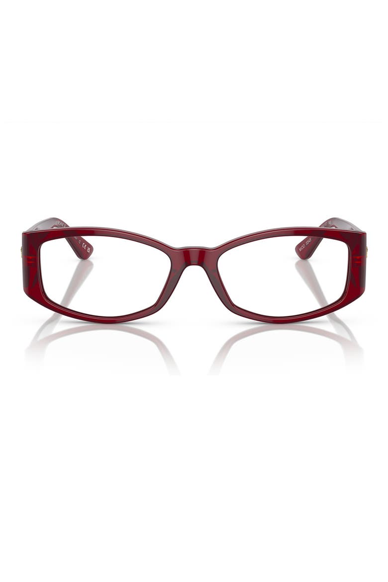 52mmmm Irregular Optical Glasses, Main, color, BORDEAUX