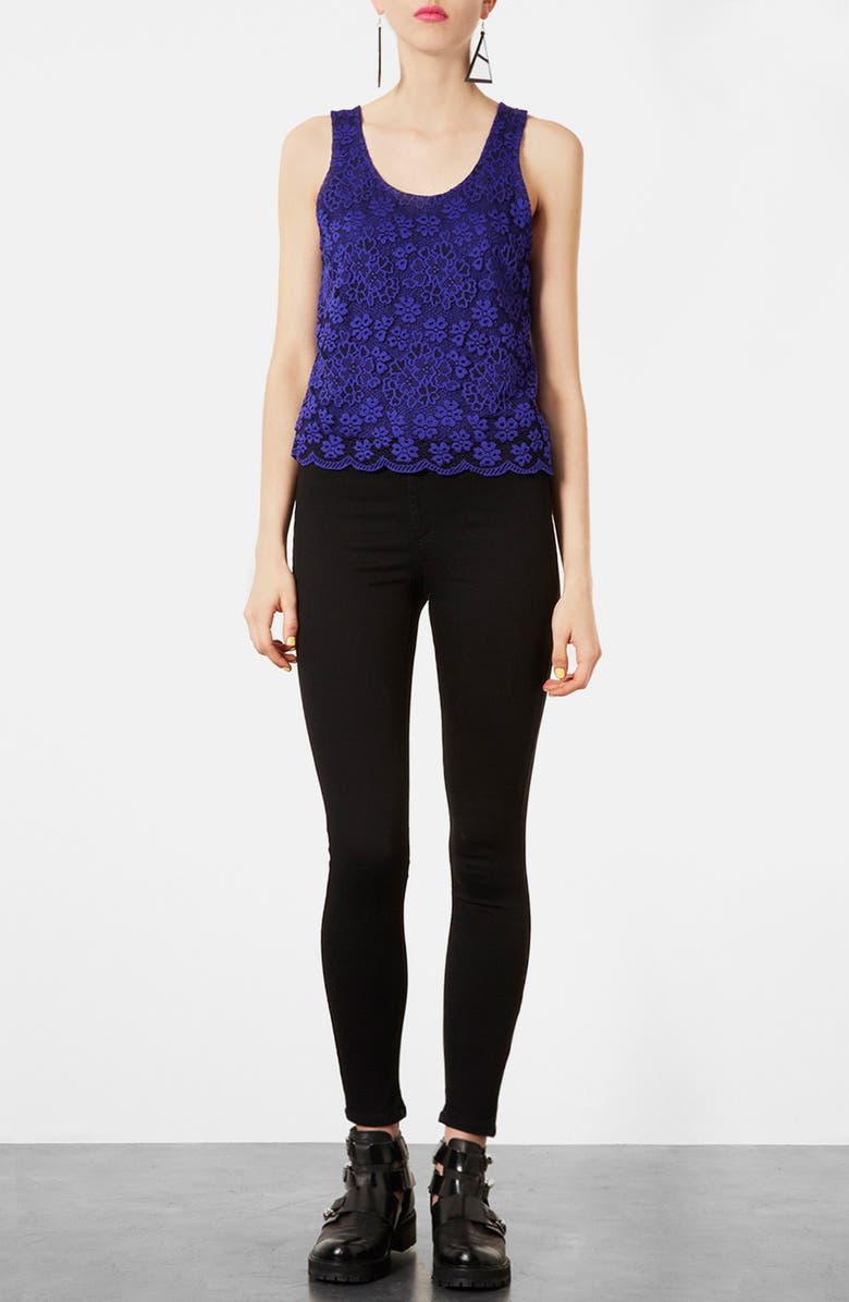 Topshop Moto 'Joni' High Rise Skinny Jeans, Alternate, color,