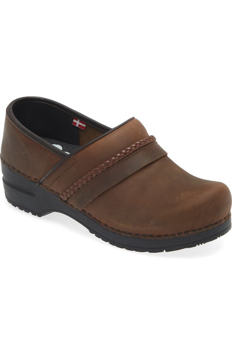 Sanita Lorette Clog, Main, color, Antique Brown