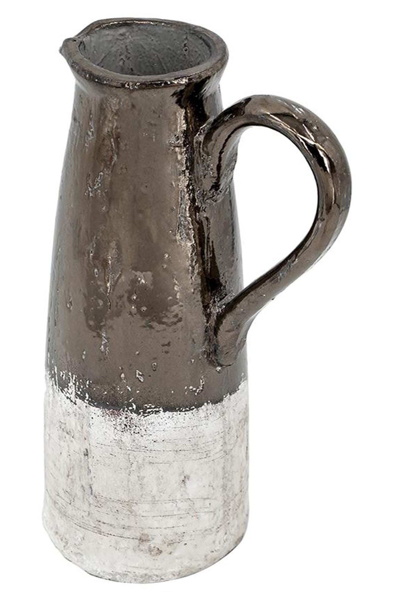 A & B Home Candia Ceramic Pitcher Vase